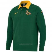 Maillot Afrique Du Sud Manches Longue Rugby 2025-2026 Entrainement