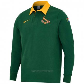 Maillot Afrique Du Sud Manches Longue Rugby 2025-2026 Entrainement