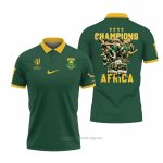 Maillot Afrique Du Sud Rugby 2023 Champion Vert