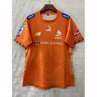 Maillot Fiji Drua Rugby 2026 Entrainement Orange