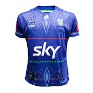 Maillot Nouvelle-zelande Warriors Rugby 2025 Indigene Bleu