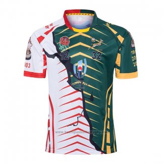 Maillot Afrique du Sud Angleterre Rugby RWC 2019 Champion