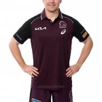 Maillot Polo Brisbane Broncos Rugby 2025 Rouge