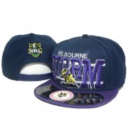 NRL Snapback Casquette Melbourne Storm Fonce Fuchsia