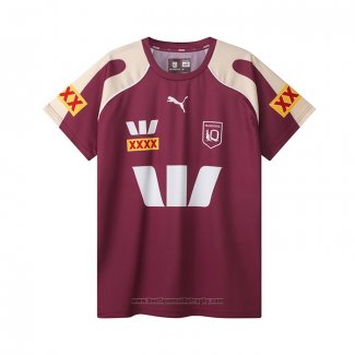 Maillot Queensland Maroons Rugby 2026 Entrainement Rouge
