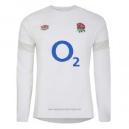 Maillot Angleterre Manches Longue Rugby Blanc