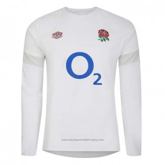 Maillot Angleterre Manches Longue Rugby Blanc