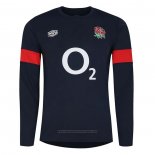Maillot Angleterre Manches Longue Rugby Noir