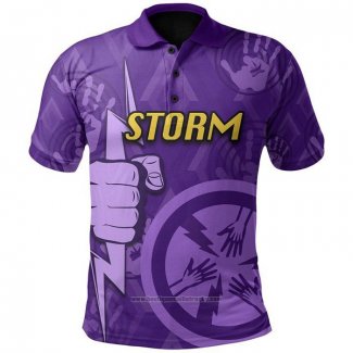 Maillot Polo Melbourne Storm Rugby 2021 Indigene