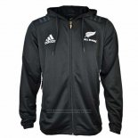 Veste A Capuche Nouvelle-Zelande All Blacks Rugby 2018-2019 Noir01