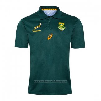 Supportershop Unisex Kids Polo Rugby Enfant Afrique Du Sud South Africa Childrens Rugby Polo Shirt 